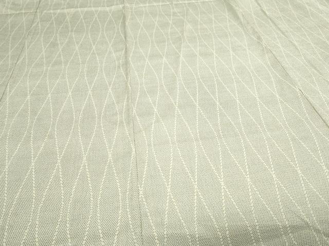 平和屋着物▽本塩沢 単衣 変わり間道 正絹 逸品 DAAV9935sf