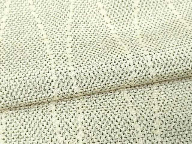 平和屋着物▽本塩沢 単衣 変わり間道 正絹 逸品 DAAV9935sf