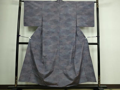 平和屋着物▽上質な紬 単衣 霞文 正絹 逸品 DAAV9936sf