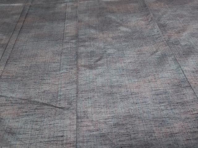 平和屋着物▽上質な紬 単衣 霞文 正絹 逸品 DAAV9936sf