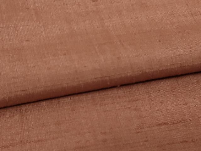 平和屋着物▽結城紬 単衣 鳶色 正絹 逸品 未使用 DAAV9938sf