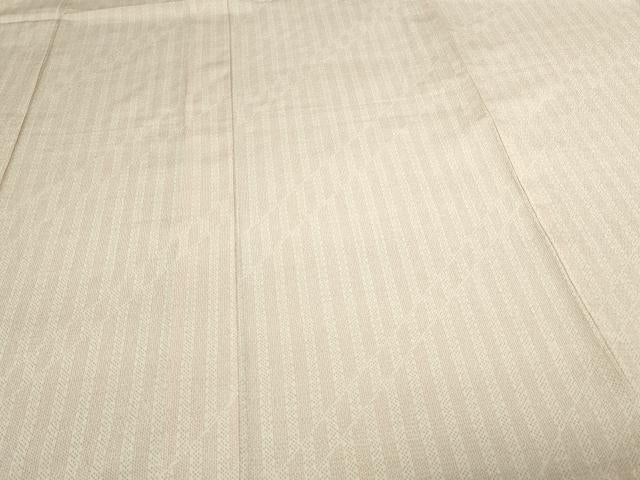 平和屋着物▽本塩沢　単衣　間道　証紙付き　正絹　逸品　DAAV9941sf