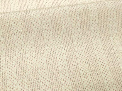 平和屋着物▽本塩沢　単衣　間道　証紙付き　正絹　逸品　DAAV9941sf