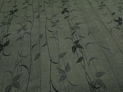 平和屋着物▽本塩沢 単衣 枝葉文 正絹 逸品 DAAV9944sf