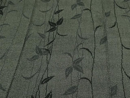 平和屋着物▽本塩沢 単衣 枝葉文 正絹 逸品 DAAV9944sf