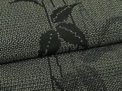 平和屋着物▽本塩沢 単衣 枝葉文 正絹 逸品 DAAV9944sf