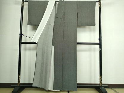 平和屋着物▽江戸小紋　単衣　角通し　正絹　逸品　DAAV9950sf