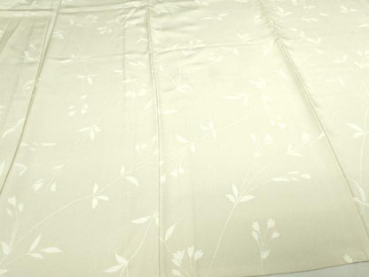 平和屋着物▽上質な小紋 単衣 枝葉文 正絹 逸品 DAAV9953sf