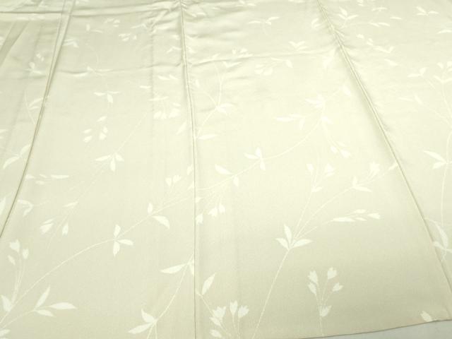 平和屋着物▽上質な小紋 単衣 枝葉文 正絹 逸品 DAAV9953sf