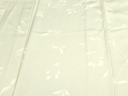 平和屋着物▽上質な小紋 単衣 枝葉文 正絹 逸品 DAAV9953sf