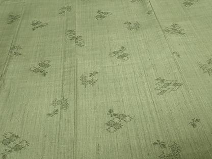 平和屋着物▽上質な紬 単衣 舞蝶文 正絹 逸品 DAAV9957sf