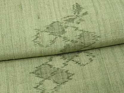 平和屋着物▽上質な紬 単衣 舞蝶文 正絹 逸品 DAAV9957sf