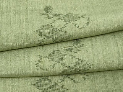平和屋着物▽上質な紬 単衣 舞蝶文 正絹 逸品 DAAV9957sf