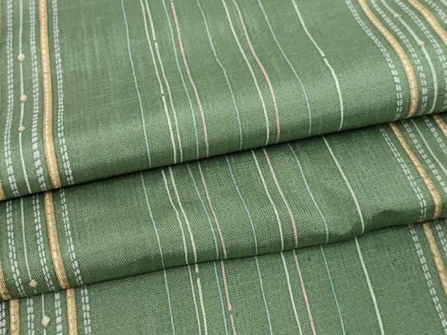 平和屋着物▽上質な紬 単衣 間道 正絹 逸品 DAAV9961sf