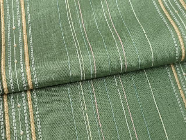 平和屋着物▽上質な紬 単衣 間道 正絹 逸品 DAAV9961sf