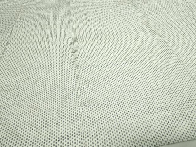 平和屋着物▽上質な紬 単衣 藍 霞文 正絹 逸品 DAAV9962sf