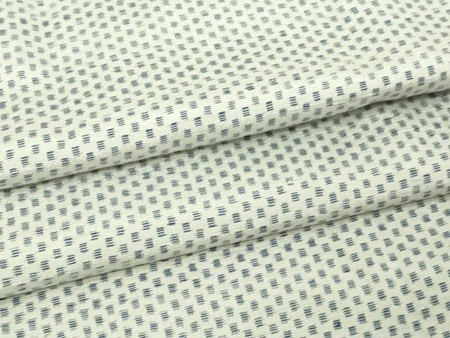 平和屋着物▽上質な紬 単衣 藍 霞文 正絹 逸品 DAAV9962sf