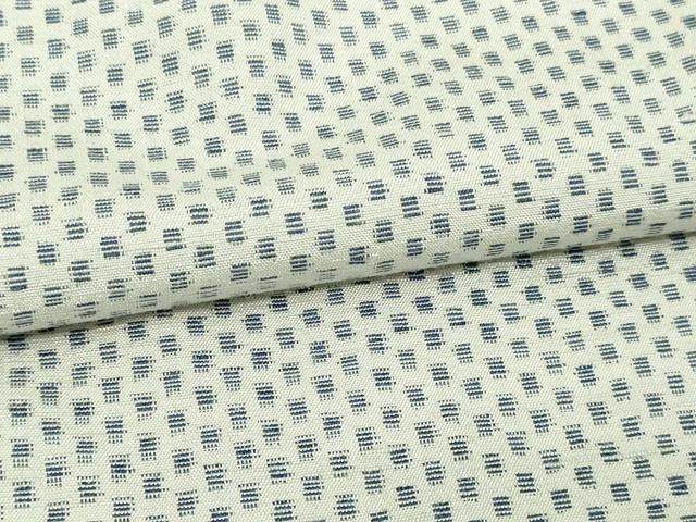 平和屋着物▽上質な紬 単衣 藍 霞文 正絹 逸品 DAAV9962sf