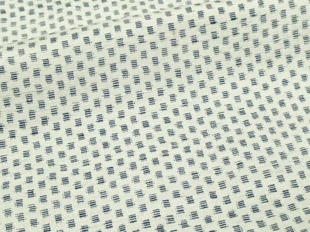 平和屋着物▽上質な紬 単衣 藍 霞文 正絹 逸品 DAAV9962sf