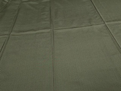 平和屋着物▽上質なお召 単衣 縞 ロング丈 正絹 逸品 DAAV9964sf