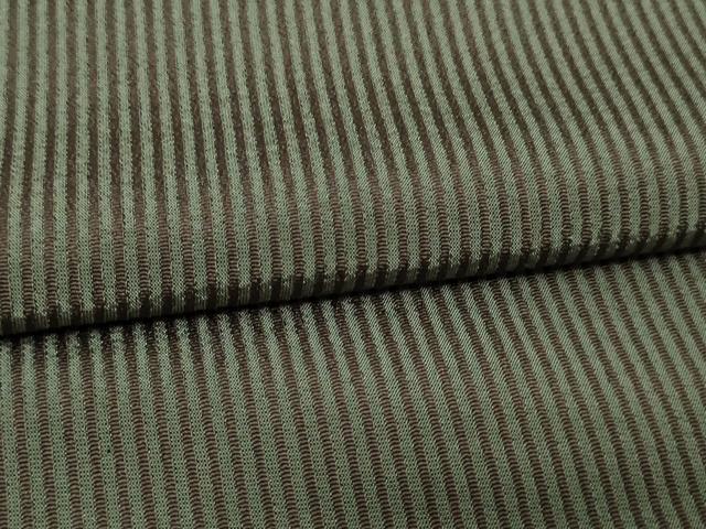 平和屋着物▽上質なお召 単衣 縞 ロング丈 正絹 逸品 DAAV9964sf