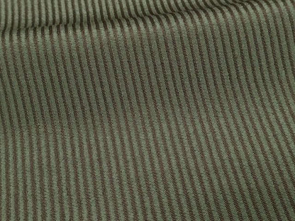 平和屋着物▽上質なお召 単衣 縞 ロング丈 正絹 逸品 DAAV9964sf