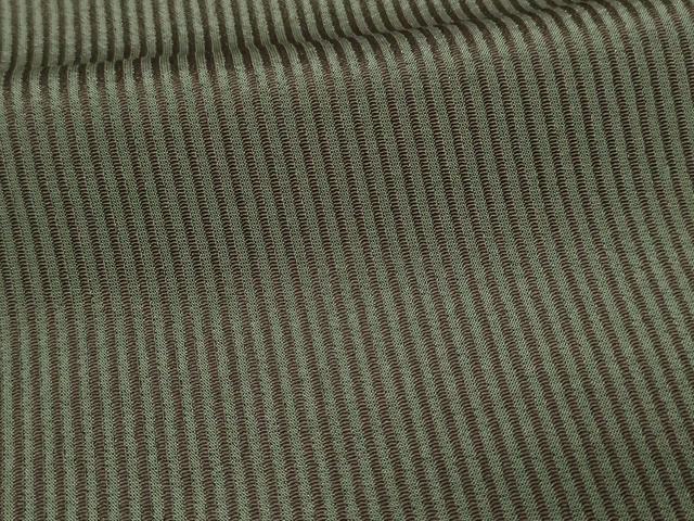 平和屋着物▽上質なお召 単衣 縞 ロング丈 正絹 逸品 DAAV9964sf