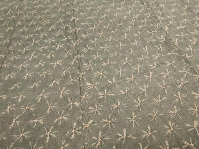 平和屋着物▽上質な紬 単衣 絞り 舞花文 正絹 逸品 DAAV9965sf