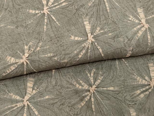 平和屋着物▽上質な紬 単衣 絞り 舞花文 正絹 逸品 DAAV9965sf