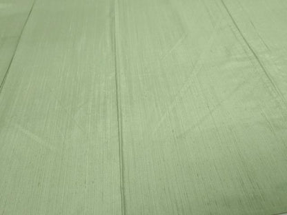 平和屋着物▽上質な紬 単衣 山葵色 正絹 逸品 DAAV9966sf