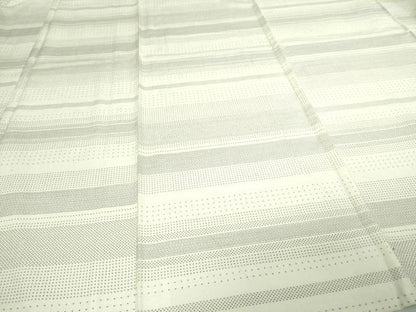 平和屋着物▽上質な紬 単衣 110亀甲 横段文 正絹 逸品 DAAV9967sf