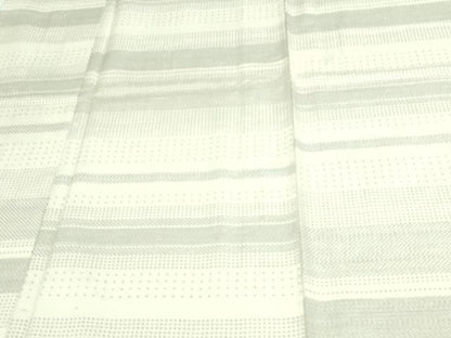 平和屋着物▽上質な紬 単衣 110亀甲 横段文 正絹 逸品 DAAV9967sf
