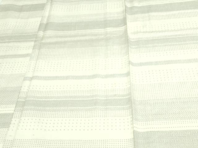 平和屋着物▽上質な紬 単衣 110亀甲 横段文 正絹 逸品 DAAV9967sf