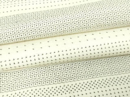 平和屋着物▽上質な紬 単衣 110亀甲 横段文 正絹 逸品 DAAV9967sf