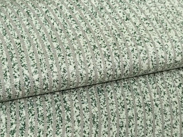 平和屋着物▽上質な小紋 単衣 よろけ縞 金通し地 反端付き 正絹 逸品 DAAV9969sf
