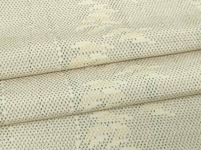 平和屋着物▽本塩沢　単衣　松文　正絹　逸品　 DAAV9970sf