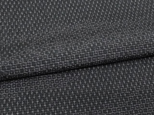 平和屋着物▽本塩沢 単衣 菱文 正絹 逸品 DAAV9972sf