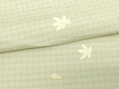 平和屋着物▽上質な小紋 単衣 舞葉文 金彩 正絹 逸品 DAAV9974sf