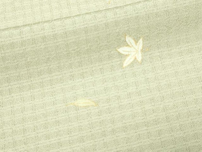 平和屋着物▽上質な小紋 単衣 舞葉文 金彩 正絹 逸品 DAAV9974sf