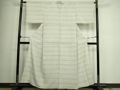 平和屋着物▽本塩沢 単衣 吉祥文 正絹 逸品 DAAV9987sf