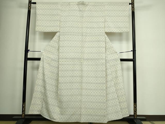 平和屋着物▽本塩沢 単衣 吉祥文 正絹 逸品 DAAV9987sf