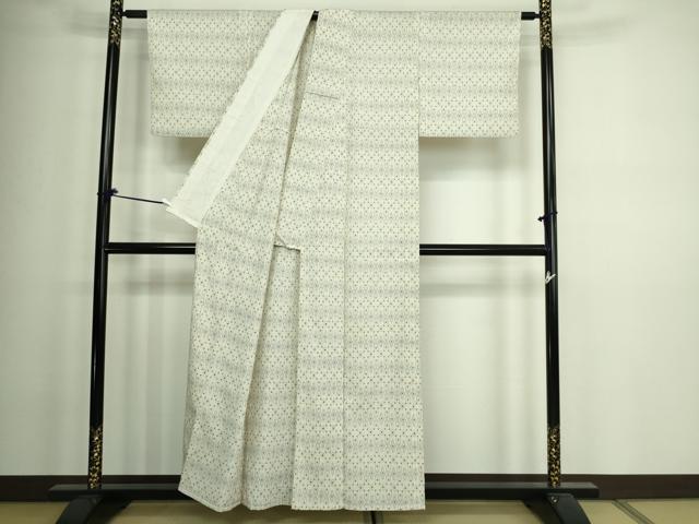 平和屋着物▽本塩沢 単衣 吉祥文 正絹 逸品 DAAV9987sf