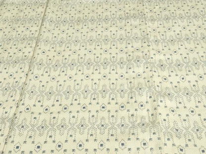 平和屋着物▽本塩沢 単衣 吉祥文 正絹 逸品 DAAV9987sf