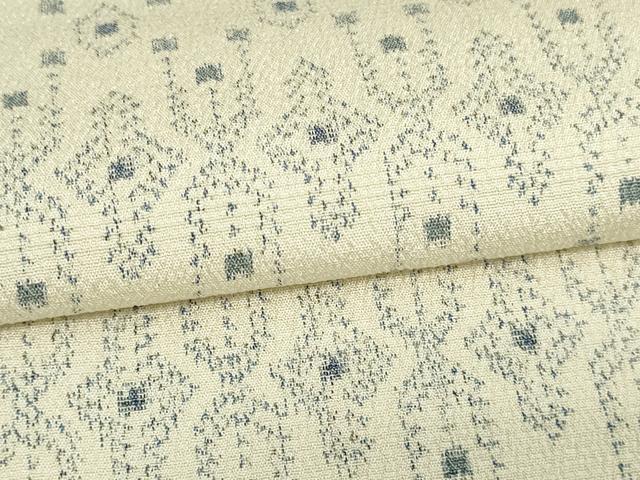 平和屋着物▽本塩沢 単衣 吉祥文 正絹 逸品 DAAV9987sf