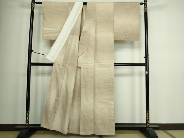 平和屋着物▽上質な紬 単衣 霞文 正絹 逸品 DAAV9999sf