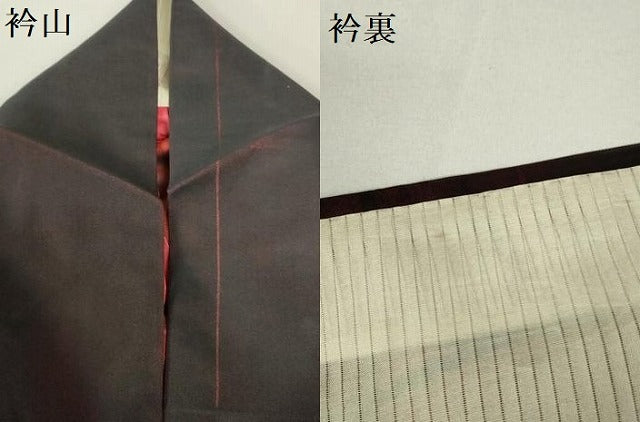 平和屋着物＊夏物　小紋　紗　幾何学文様　正絹　逸品　DAAW0286op