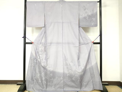 平和屋着物▽訪問着 無双 紗×紗 草葉文 正絹 逸品 DAAW0340op