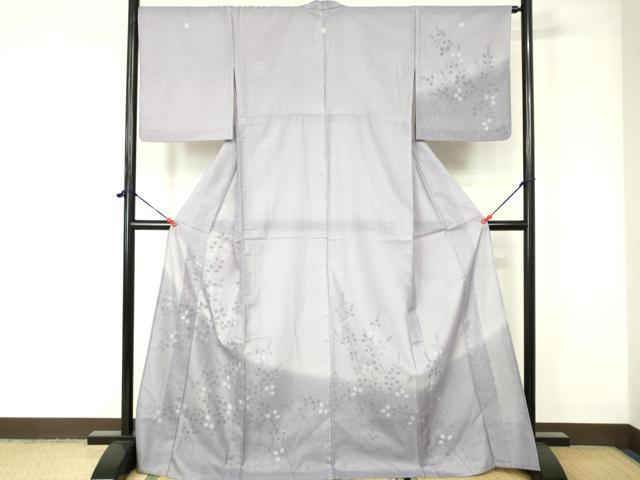 平和屋着物▽訪問着 無双 紗×紗 草葉文 正絹 逸品 DAAW0340op