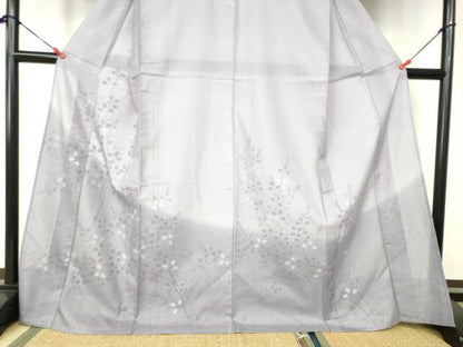 平和屋着物▽訪問着 無双 紗×紗 草葉文 正絹 逸品 DAAW0340op