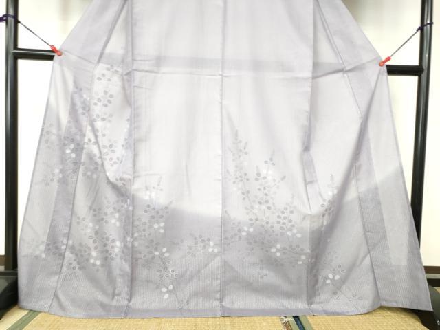 平和屋着物▽訪問着 無双 紗×紗 草葉文 正絹 逸品 DAAW0340op
